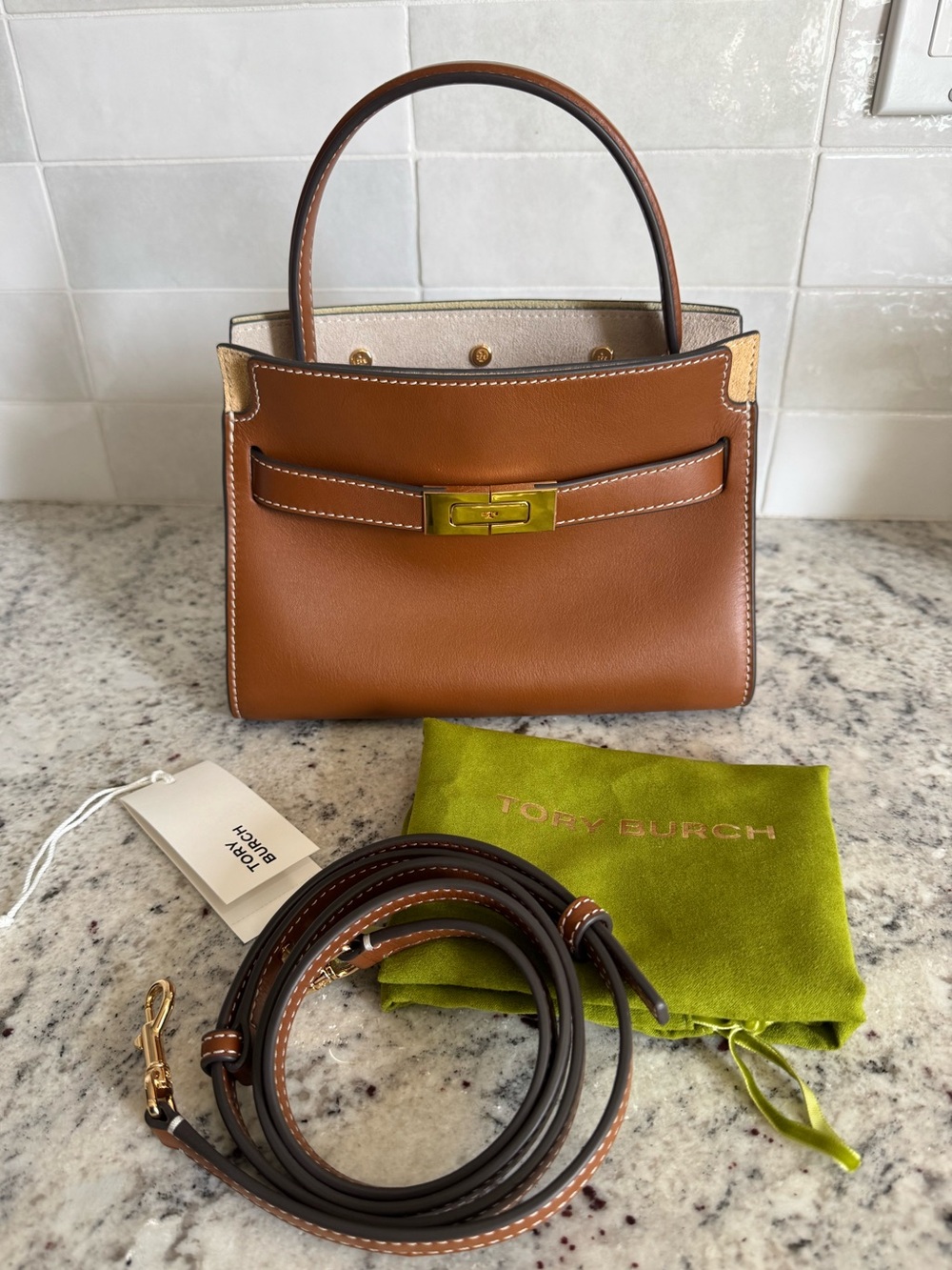 Tory Burch Petite Lee Radziwill Aged Tan